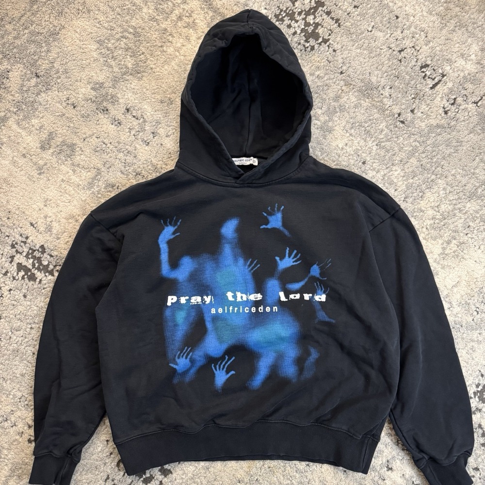 Aelfric Eden Pray The Lord  Black Hoodie Size Small